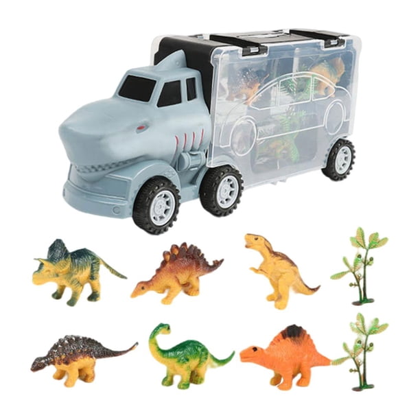 Camión de transporte Transporte Camión Playset Regalo De Cumpleaños Niños 3, 4, 5, Años De Edad Y Hasta Largo Tiburón tiburón largo Fanmusic Camión de transporte