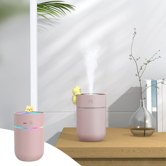 EGNMCR Portable Desk Humidifier, Cool Mist Humidifier, Humidifier For Home Bedroom Office, Plants, Colorful Night Function Air Humidifier