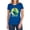 Royal, variant on JLA Green Static Women's T Shirt, Charcoal, Medium