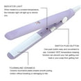 thumbnail image 5 of Tebru Mini Hair Flat Iron Ceramic Straightener Tourmaline Flat Iron Hair Curler, 5 of 9