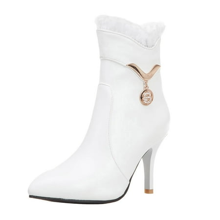 

Christmas Deals!2022 Juebong Autumn And Winter Women s Boots High Heeled Short Boots Fashion Women s Boots