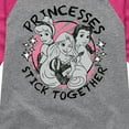 thumbnail image 3 of Disney Princess - Princesses Stick Together - Toddler & Youth Girls Raglan Graphic T-Shirt, 3 of 5
