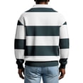 thumbnail image 4 of Mens Manga Larga Vintage de Moda Impresión Casual Color Sólido Botón Turndown Collar Camisa para el Verano Al Aire Libre, 4 of 5