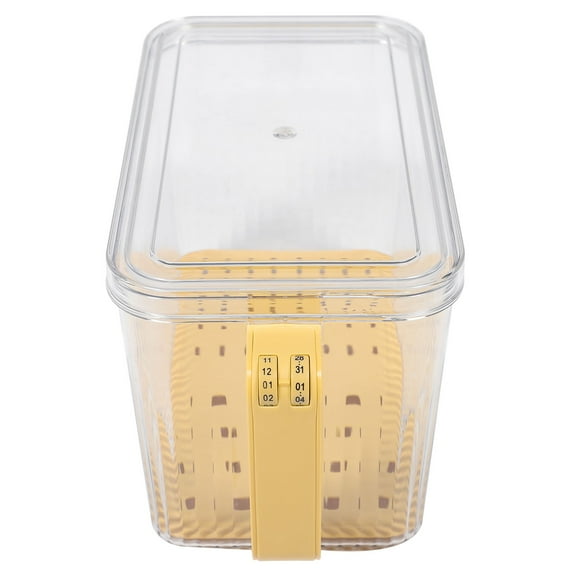 TAILTOSS Bread Box Yellow Plastic 1Pcs 10.0x6.3in