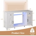 thumbnail image 5 of DreamCurship 55-75 Gallon Fish Tank Stand with LED Lights, 52" Aquarium Stand with Power Outlets, Heavy Duty Tank Stand for 2 Fish Tank, White, 5 of 6