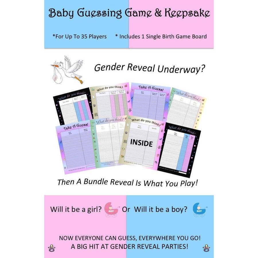 Tie Breaker Gender Reveal Guess Sign. PRINTABLE. 3rd Child 