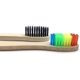 thumbnail image 3 of Nuevo Paquete 10 Cepillos de Dientes de Bambú - Biodegradables con Cerdas Suaves Multicolores, 3 of 5
