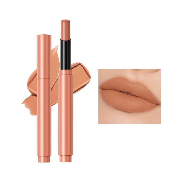 Lápiz labial antiadherente, lápiz labial mate, lápiz labial aterciopelado, brillo labial mate de larga duración, lápiz labial