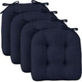 thumbnail image 5 of Chair Cushions for Dining Chairs, Non-Slip Kitchen Chair Pads with Ties, Tufted Shredded Foam Kitchen Chair Cushions Set of 4, 15.5" X 15.5", Navy, 5 of 12