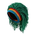 thumbnail image 2 of Gorro de con peluca para hombre, gorro de invierno para cosplay, conciertos, fiestas de disfraces. Verde, 2 of 10