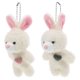 thumbnail image 5 of WORGEOUS 2 llaveros de muñeco de peluche con diseño de conejito rubor, animal de peluche suave para niños, bolsa colgante, mochila, decoración para el hogar, escuela, viajes y regalos de fiesta, 5 of 9