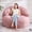 Chevron Pink, variant on Hobestluk 4FT Bean Bag Chair for Adults with Memory Foam Filler Giant Beanbag with Faux Fur Cover for Bedroom (Chevron White,Oversize)