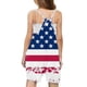 thumbnail image 5 of Odeerbi 5-14 Años Niñas Verano Mono Día de La Independencia Impresión Camisola Romper Casual Sin Mangas Correa Combinados Pantalones Cortos Con Bolsillos, 5 of 5