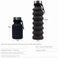 thumbnail image 4 of 550ML Folding Cup Sports Travel Mug Foldable Telescopic Silicone Water Bottle Outdoor Water Cups, Red, 4 of 6
