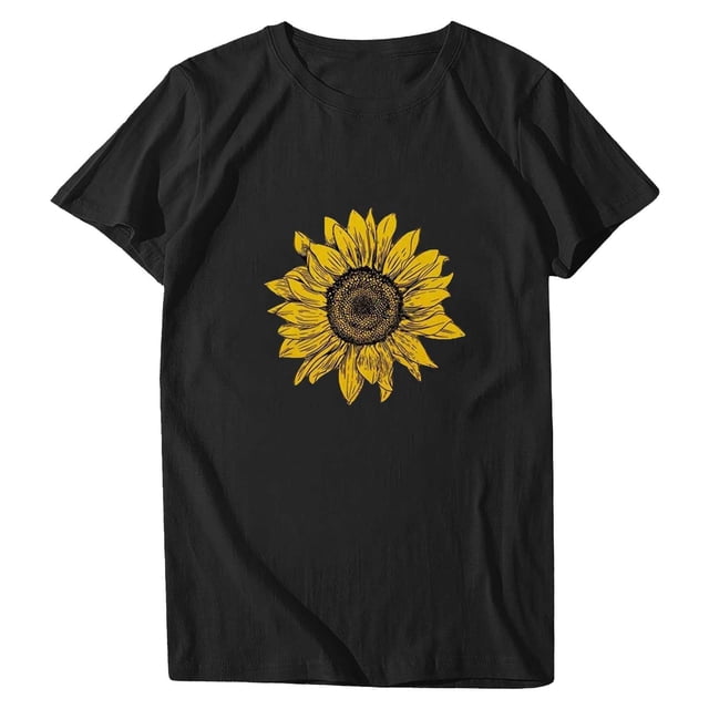 Birdeem T-Shirt Blouse à Manches Courtes à Col Rond Imprimé pour Femmes Grande Taille