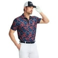 thumbnail image 3 of Men's IZOD Swingflex Elite Golf Short Sleeve Polo Color: White Tropics Size: XL, 3 of 4