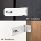 thumbnail image 4 of Cerradura de pestillo de puerta de acero inoxidable, cierre de seguridad para puerta, juego de cerradura de pestillo resistente para puertas, gabinetes, armarios, 4 of 5