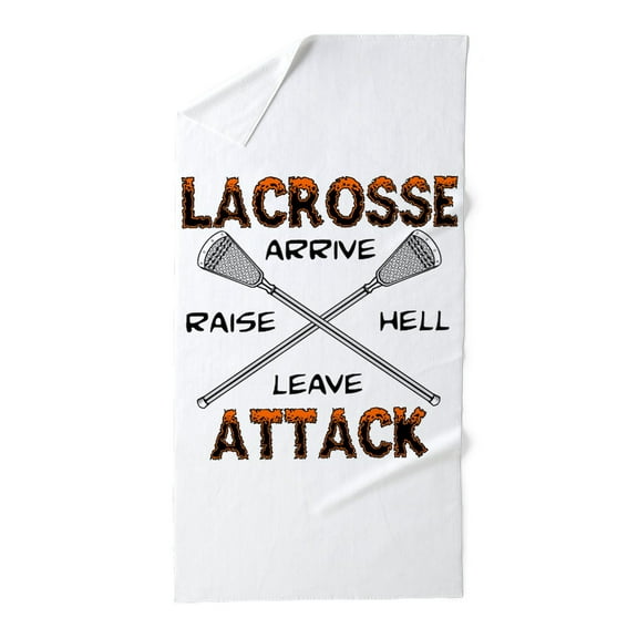 CafePress - Lacrosse Attack - Large Beach Towel, Soft 30"x60" Towel with Unique Design