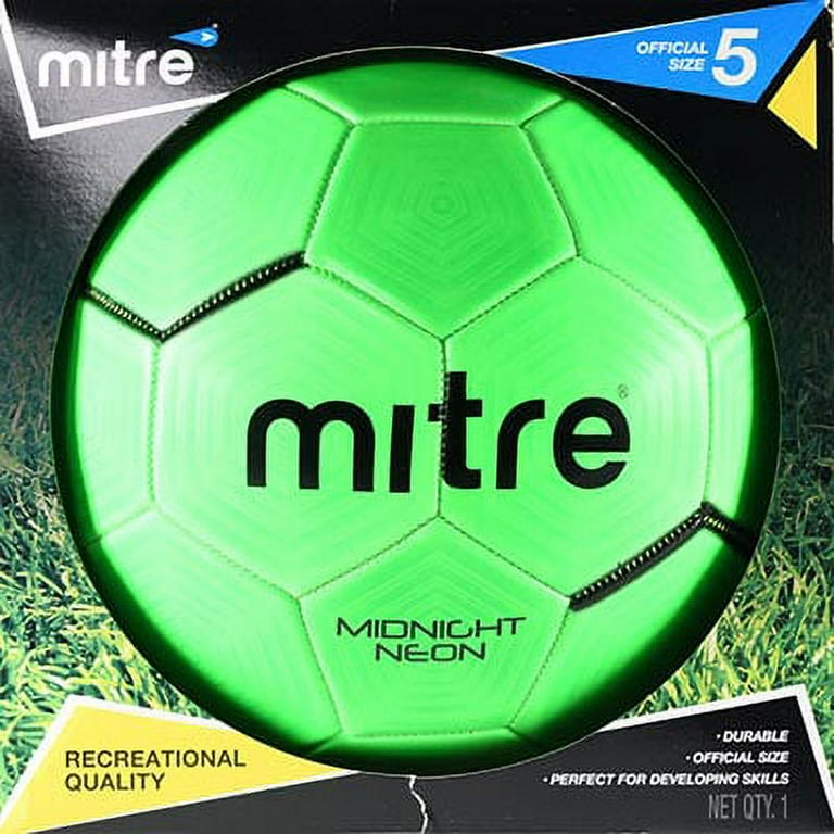 Mitre Midnight Neon Green Performance Soccer Ball - Walmart.com