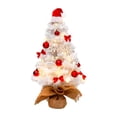 thumbnail image 2 of de Navidad de mesa, pequeño de Navidad con luces y adornos, mini de Navidad artificial para escritorio, decoración navideña de 60 centímetros, 2 of 8