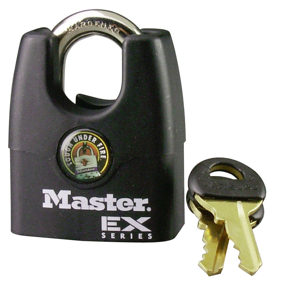 Master Lock 4-Pack 1.93-in W Steel Keyed Padlock 
