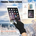 thumbnail image 3 of 2-Pairs Women's Winter Touchscreen Gloves Warm Knit Gloves, Elastic Cuff Winter Gloves, 3 of 5