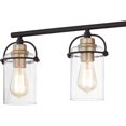 thumbnail image 3 of Transitional Bath Vanity 8.75 Inches High-Matte Black Finish Quoizel Lighting Emr8604mbk, 3 of 8
