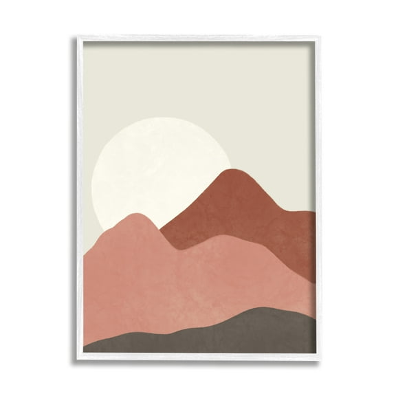 Stupell Indtries Desert Mountain Sunrise Landscape Warm Terracotta Tones,11 x 14,Design by Taylor Shannon Designs