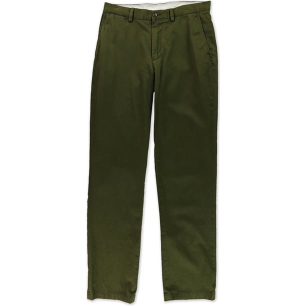 Ralph Lauren Pantalones chinos casuales con frente plano para hombre, verde, 40W x 32L Ralph Lauren chino