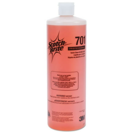 UPC: 0048011260124 | Scotch-Brite PROFESSIONAL 701 Quick Clean 1 Quart Bottle Griddle Liquid (4/Carton)