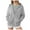Grey, variant on ORT Women's Casual Full-Zip Hoodie Lightweight Long Sleeve Sweatshirt Casual Jacket with Pocket(Hot Pink,S)