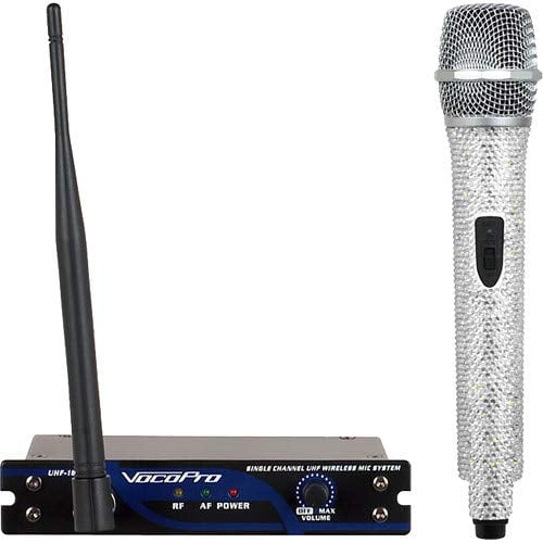 Sistema de PA Inalámbrico UHF VocoPro con Micrófono y Receptor
