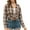 Coffee, variant on Womens Flannel Plaid Shirts in Women Long Sleeve Button Down Cropped Tops Spring Fall Casual Loose Fit Soft Women's Shirts