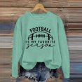 thumbnail image 2 of WEAIXIMIUNG Ensemble de Chandails en Molleton Courts Manches Longues Col Rond pour Femmes Imprimé Graphique Football Sans Capuche, 2 of 4