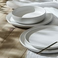 thumbnail image 6 of Stone Lain Macchio 12-Piece Dinnerware Set Stoneware, White Matte, 6 of 6