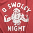 thumbnail image 2 of Mens O Swoley Night T Shirt Funny Xmas Buff Ripped Santa Claus Joke Tee for Guys Graphic Tees, 2 of 9