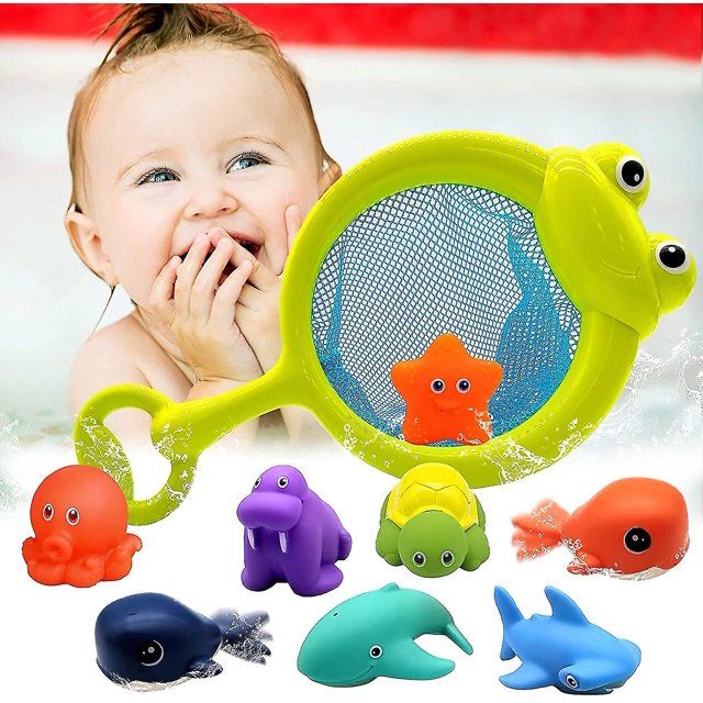 Juguetes de Baño para Bebés a Partir de 1 Año 9 Piezas QUANZHOUTIANDI