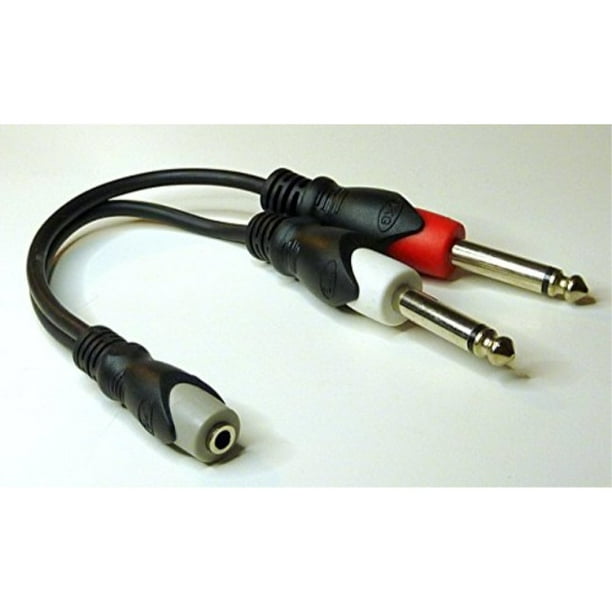 philmore shielded audio cable 1/8" 3.5mm trs stereo female connector to
