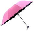 thumbnail image 2 of Home Essentials 6 Color Fun Creative Water Umbrella Women's Fashion Folding Flouncing Umbrella Double Layer Windproof Uv Umbrella Pink, 2 of 5