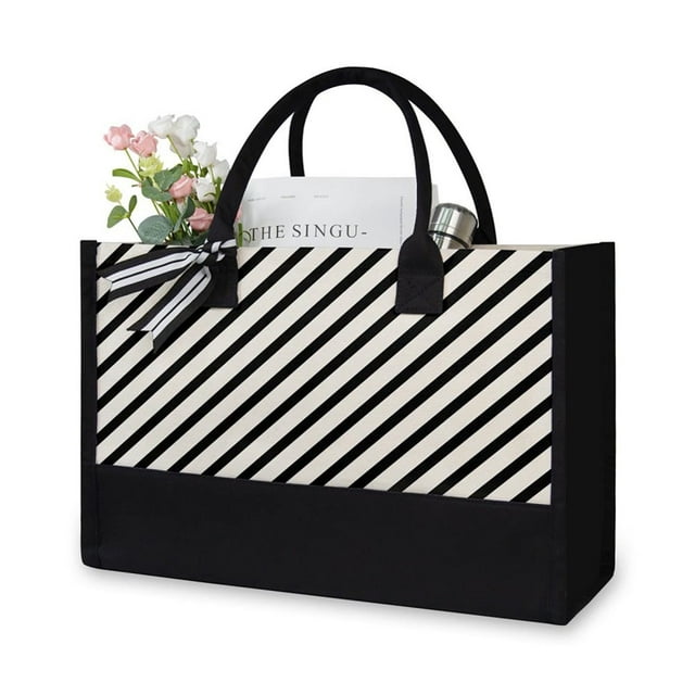 Fashion Shoulder Bag Hit Color Women Shopping Tote Handbags (Zebra Pattern)