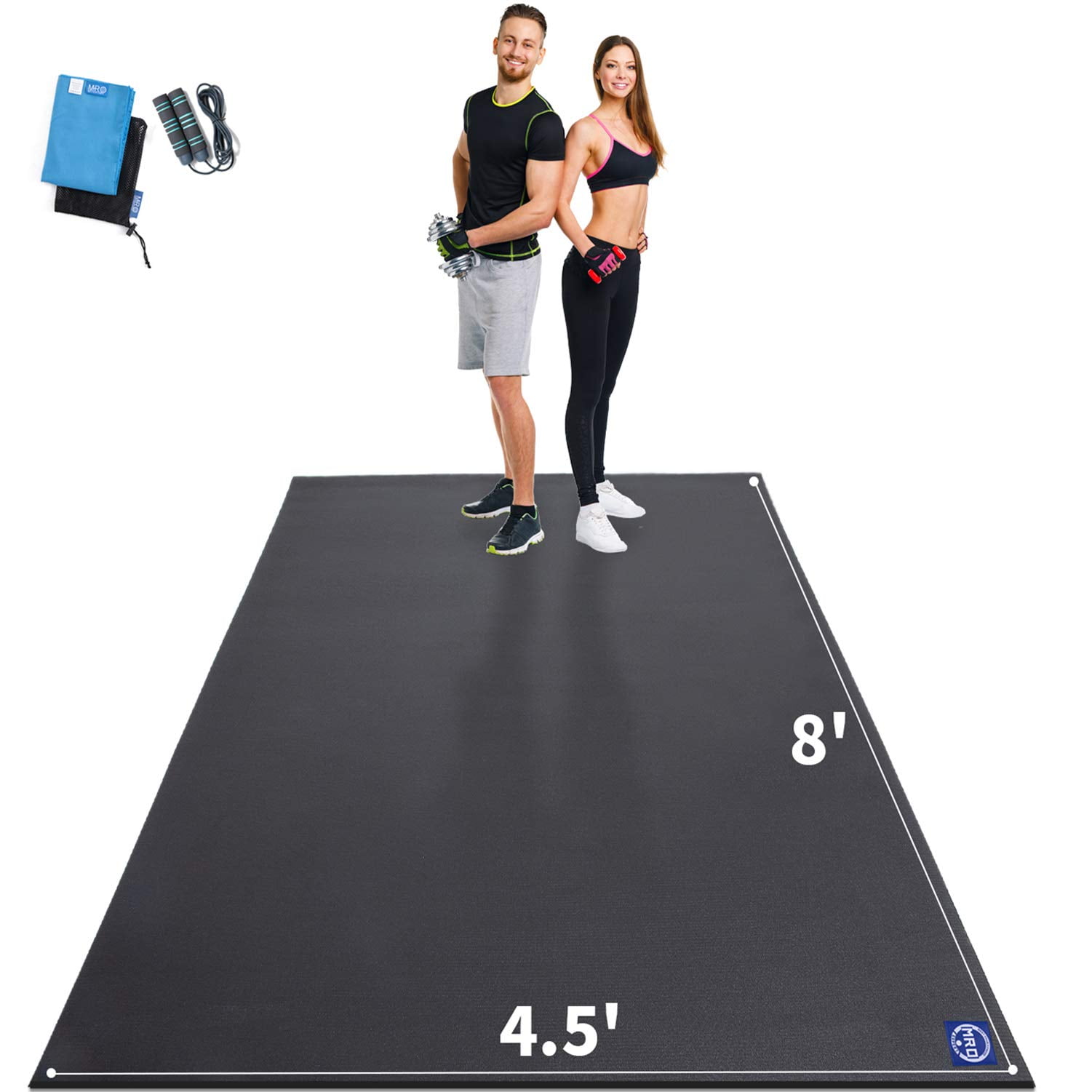 Extra Large Exercise Mat 96x54 inch, NonSlip Workout Mats for Home Gym