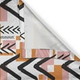thumbnail image 4 of Ambesonne Geometric Window Valance, Grunge Shapes, 54" X 18", Orange Pale Pink Black, 4 of 5