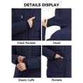 thumbnail image 3 of Wantdo Men's Big and Tall Coat Insulated Winter Jacket Hooded Puffer Outwear Jacket Navy 2XL, 3 of 13