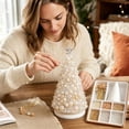 thumbnail image 5 of DIY Beaded Christmas Tree Craft Kit for Adults, 3D Pearl Beaded Tree Making Set, Complete Handmade Tabletop Ornament for Home Office Holiday Display(A3), 5 of 5