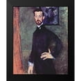 thumbnail image 2 of Modigliani, Amedeo 12x14 Black Modern Framed Museum Art Print Titled - Portrait of Paul Alexander standing, 2 of 5
