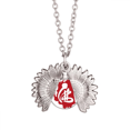 thumbnail image 1 of Red Character Figure Sunflower Necklace Pendant Locket Jewelry, 1 of 3
