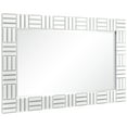 thumbnail image 3 of Subway Tile Chromatic Rectangular Beveled Framed Wall Mirror, 3 of 5
