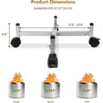 thumbnail image 3 of FEBTECH - Adjustable Fire Pit Stand for 15-27" Fire Pits | Powder Coated | Heavy Duty Rolling Stand for Solo Stove Ranger, Bonfire & Yukon for Camping and Patio, 3 of 9