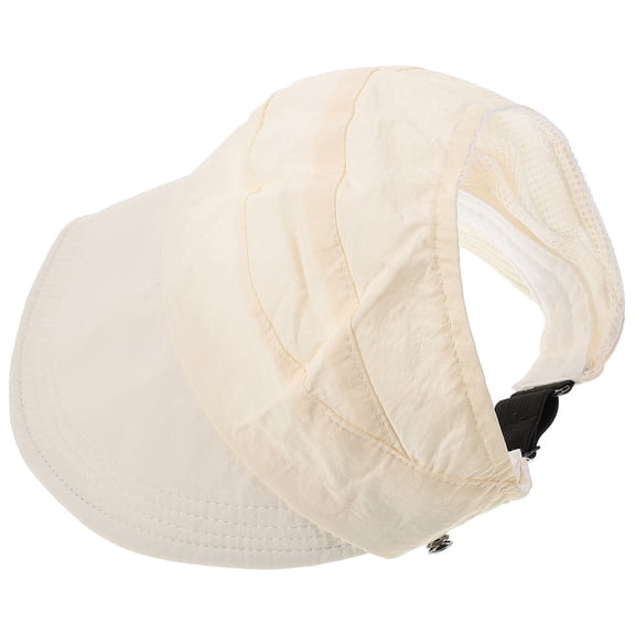 FOMIYES Lightweight Breathable Cotton Sun Hat with Wide Brim and Ponytail Design for Outdoor Casual Wear