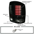 thumbnail image 3 of Spec-D Tuning Glossy Black Housing Smoke Lens LED Tail Lights Compatible with 2002-2006 Dodge Ram 1500/2500/3500, Left + Right Pair Assembly, 3 of 7